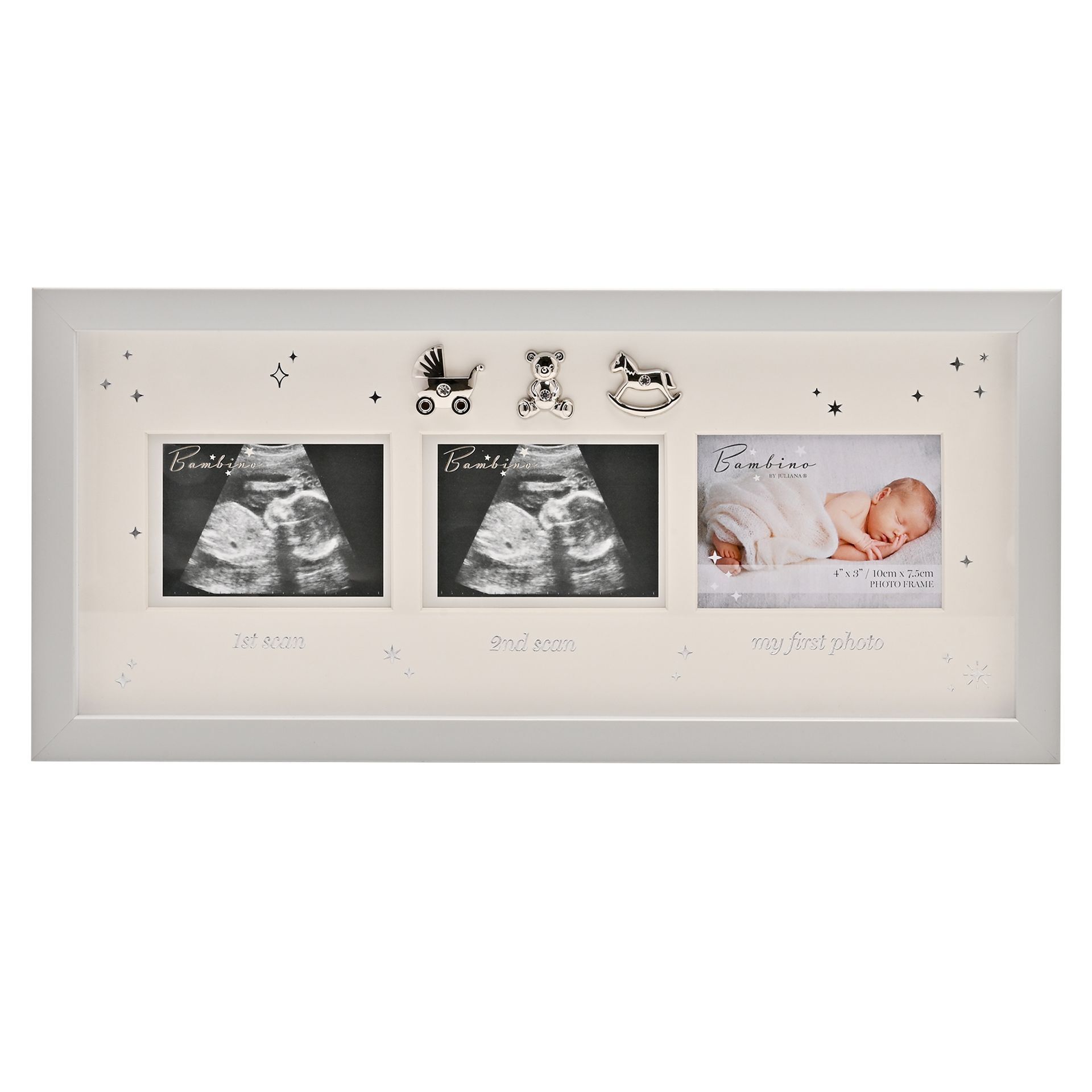 Bambino 3 Picture Baby Scan Frame - giftme.ie